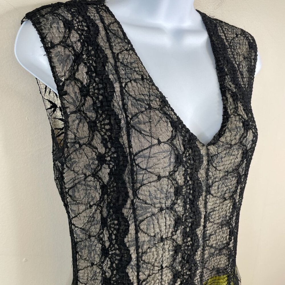 Lindi NY Whimsigoth Fairy‎ Grunge Midi Dress Size M Reversible Fringe Lace Flowy - Picture 4 of 14